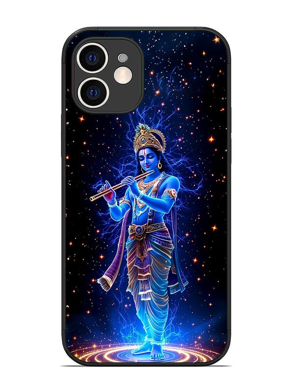 iPhone 12 | 2D Metal | Krishna with Flute | IP-12-455