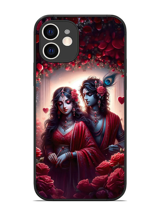 iPhone 12 Couples in Red theme like Radha Krishna