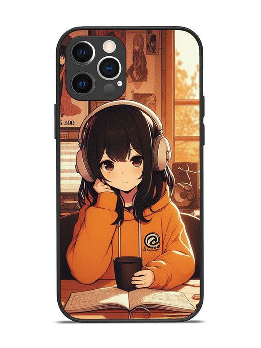 iPhone 12 Pro Cute Girl listening Music
