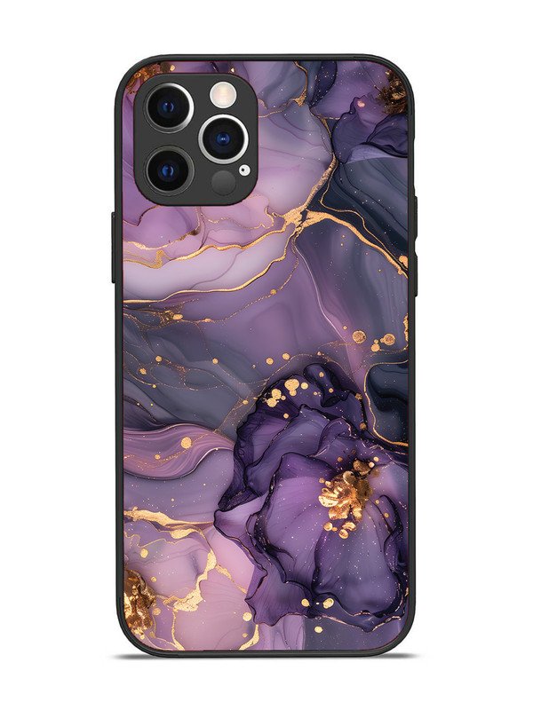 iPhone 12 Pro Royal Orchid Theme Marble