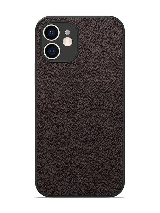 iPhone 12 Print of Brown Leather Pattern