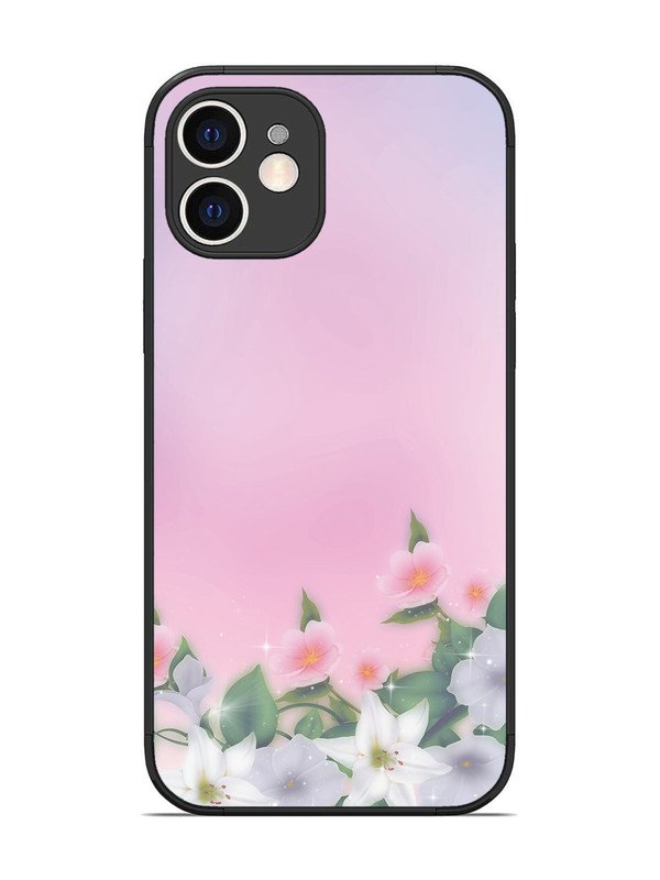 iPhone 12 Pink Floral Elegance