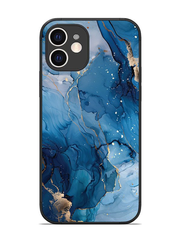 iPhone 12 Oceanic Pattern with Golden Sprinkles
