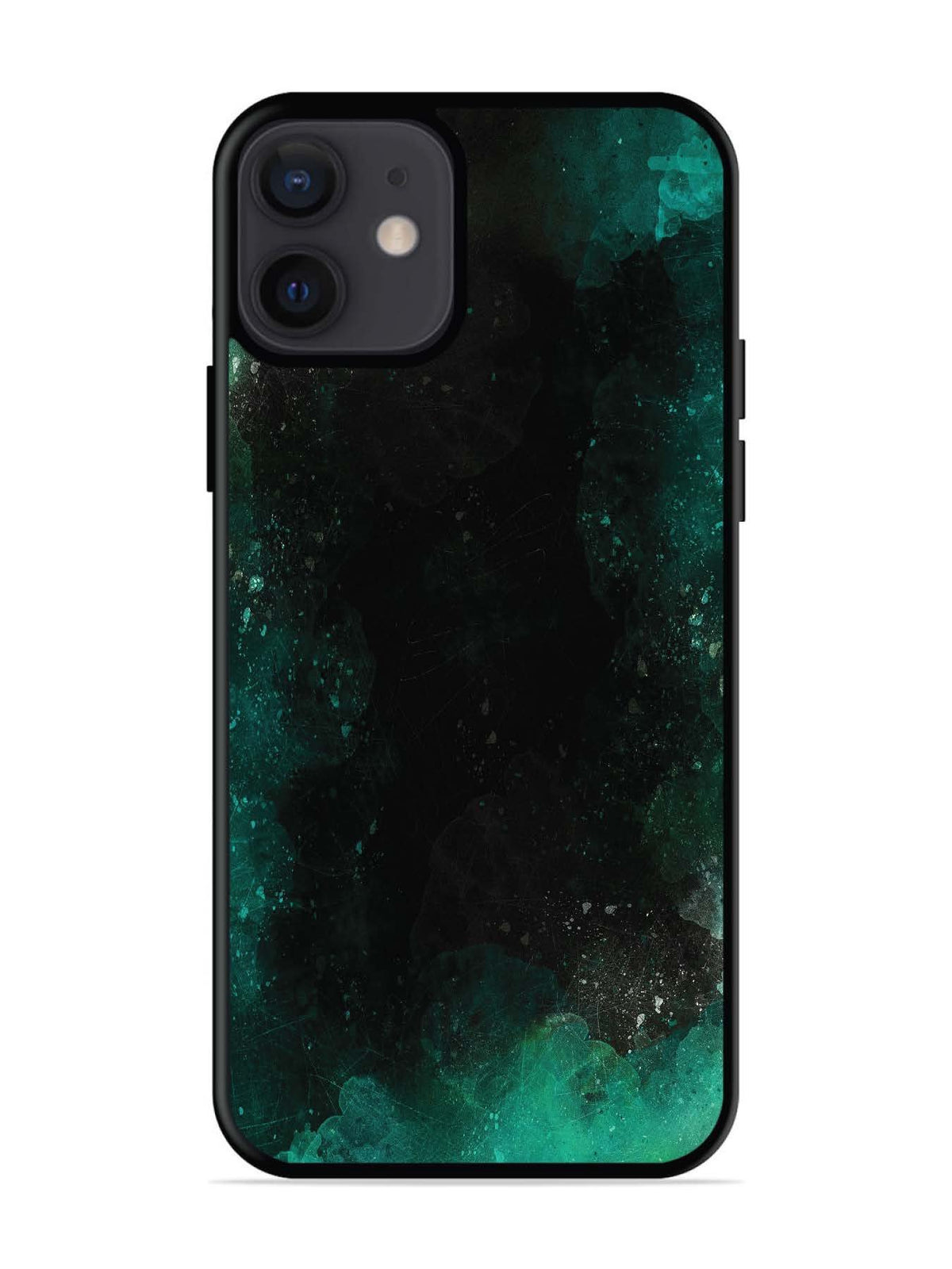 iPhone 12 Mini Dark Black And Green Forest
