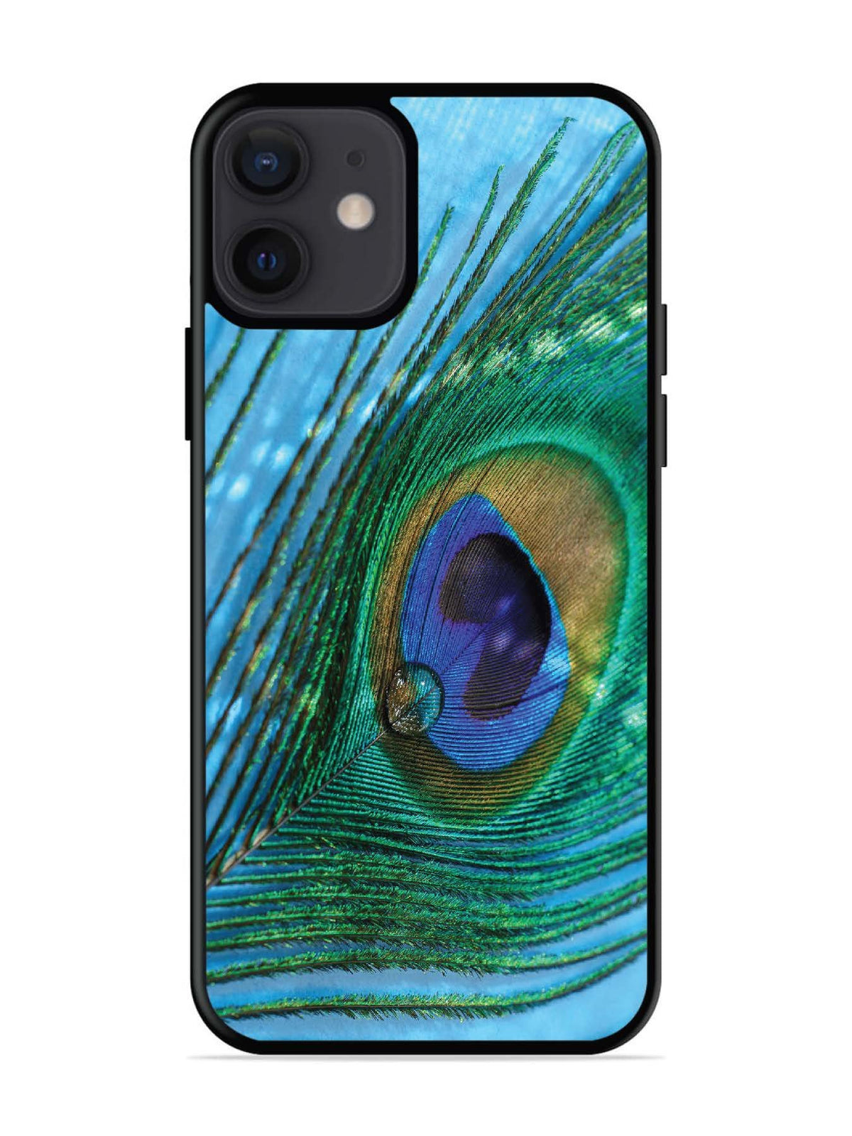 iPhone 12 Mini A drop on Peacock Feather