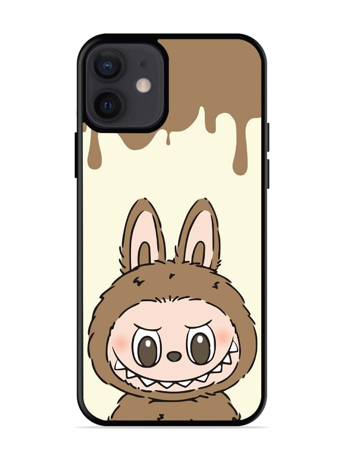 iPhone 12 Mini Labubu Closeup Chocolate
