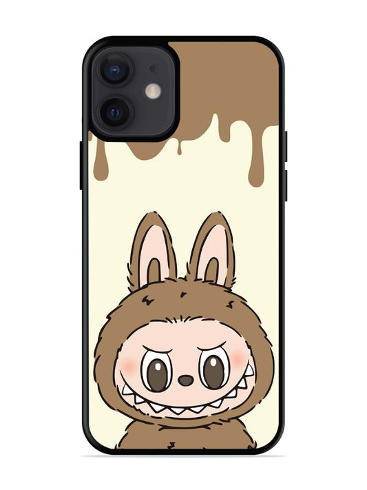 iPhone 12 Mini Labubu Closeup Chocolate