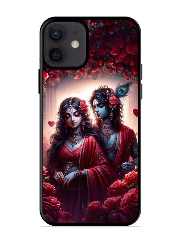 iPhone 12 Mini Couples in Red theme like Radha Krishna