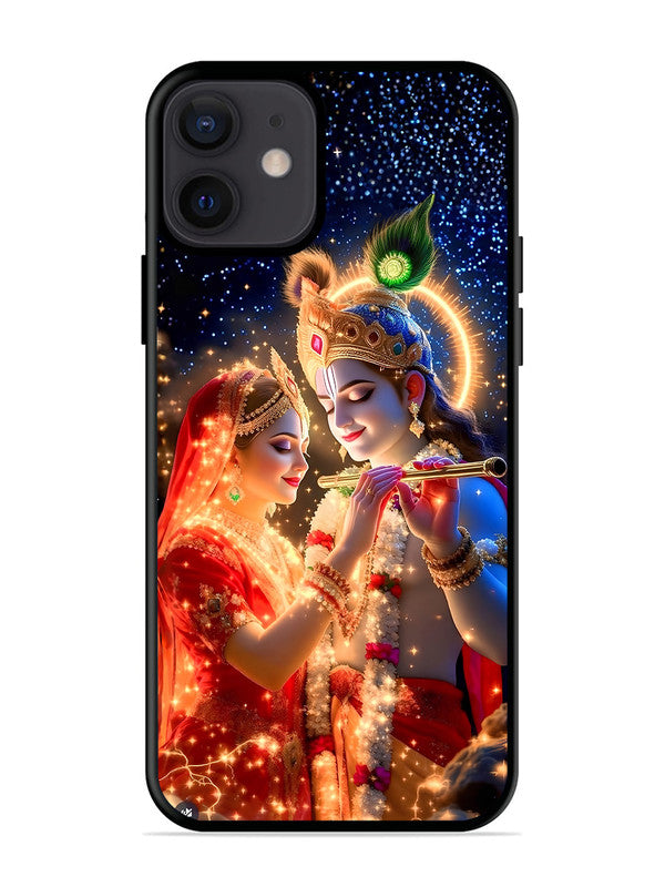 iPhone 12 Mini Radha Krishna posing with flute