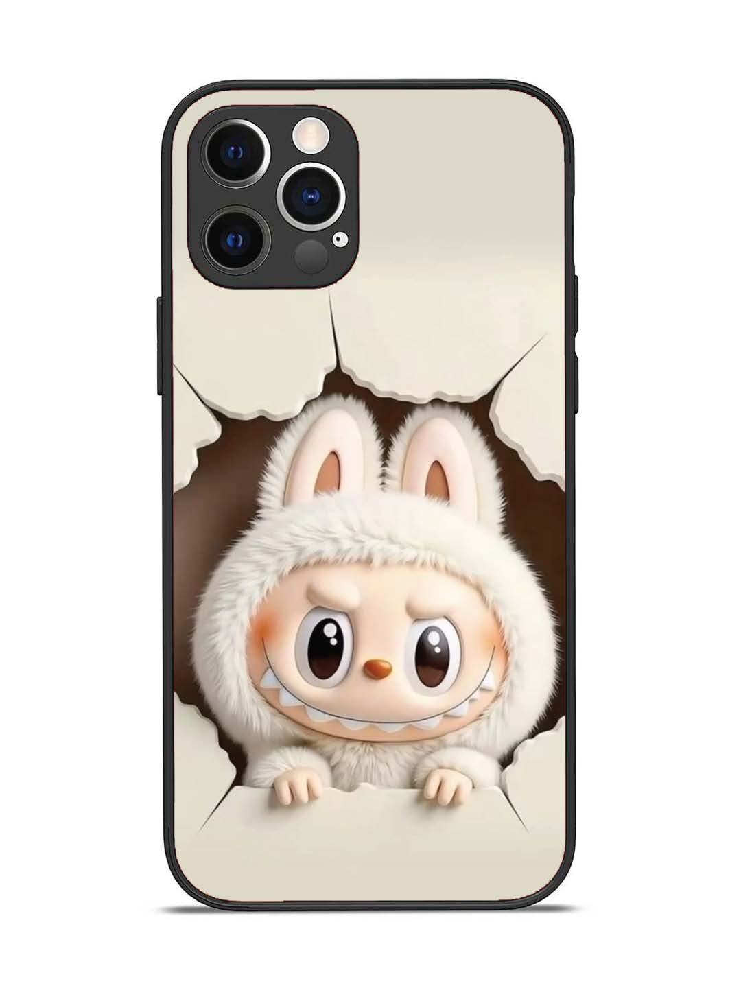 iPhone 12 Pro Labubu from Cracked Wall