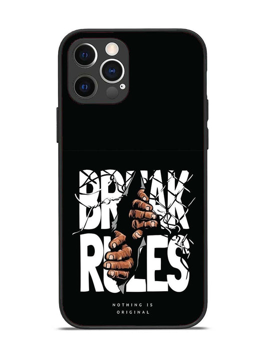 iPhone 12 Pro Break Rules Gritty Typography Art