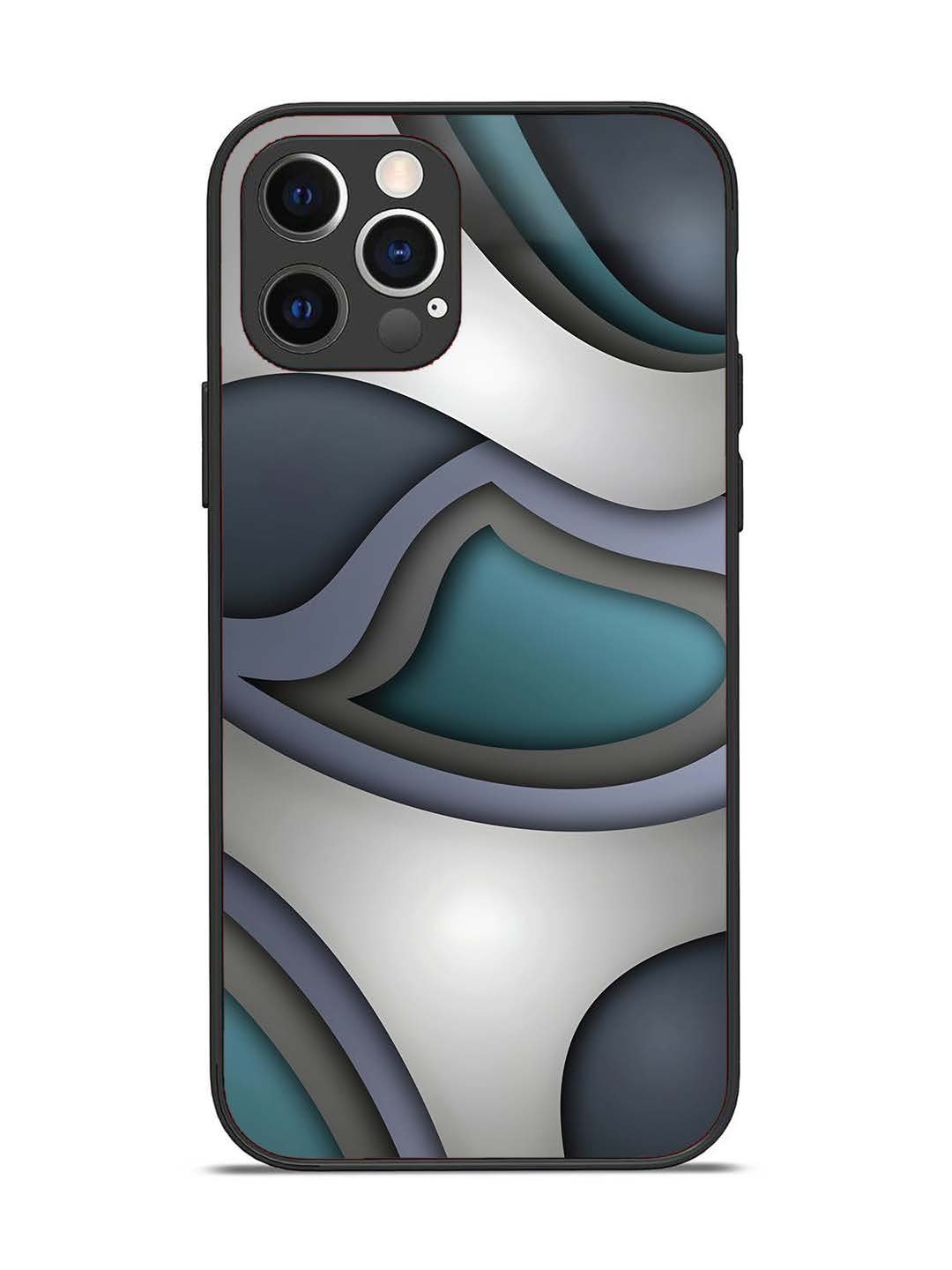 iPhone 12 Pro Slate Blue Gradient Wave