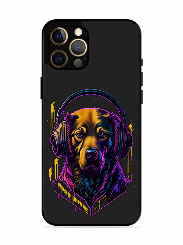 iPhone 12 Pro Max Music Lover Dog