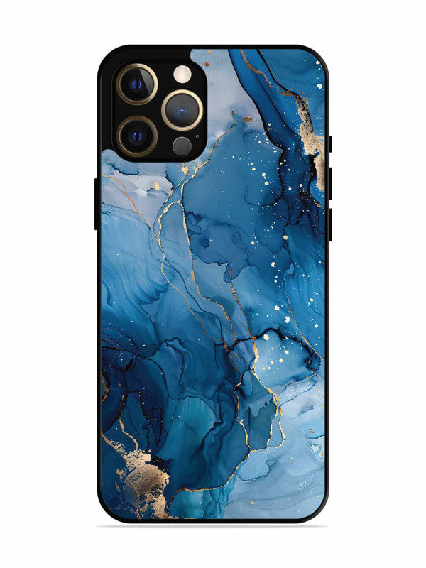 iPhone 12 Pro Max Oceanic Pattern with Golden Sprinkles