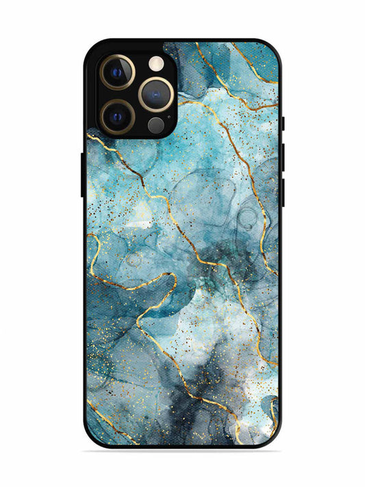 iPhone 12 Pro Max Oceanic Golden Strip Marble