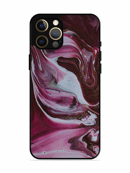 iPhone 12 Pro Max Pink And Golden Marble