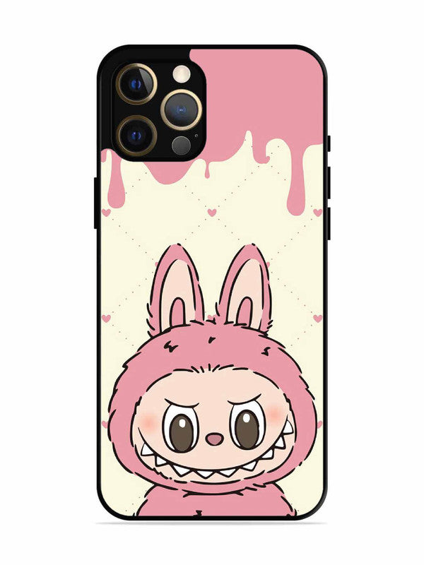 iPhone 12 Pro Max Labubu Closeup Pink