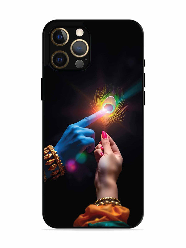 iPhone 12 Pro Max Radha Krishna touching feather