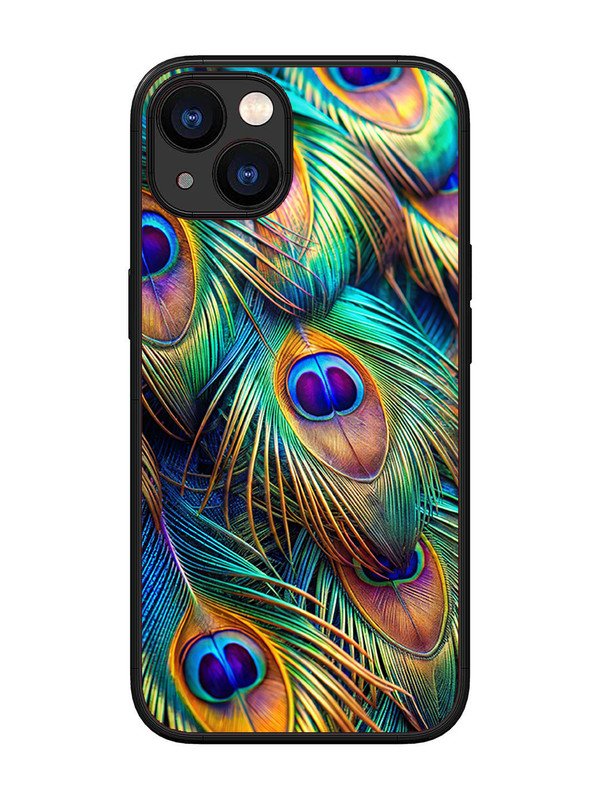 iPhone 13 peacock feather