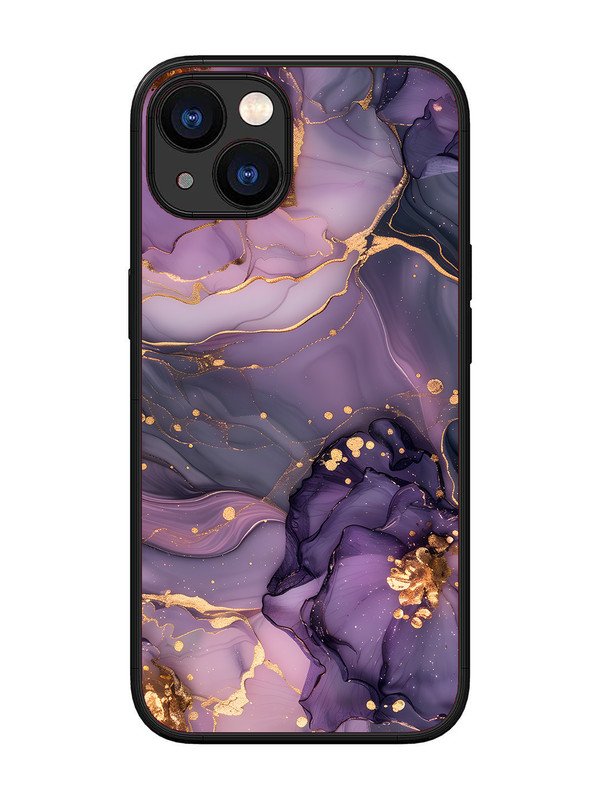 iPhone 13 Royal Orchid Theme Marble
