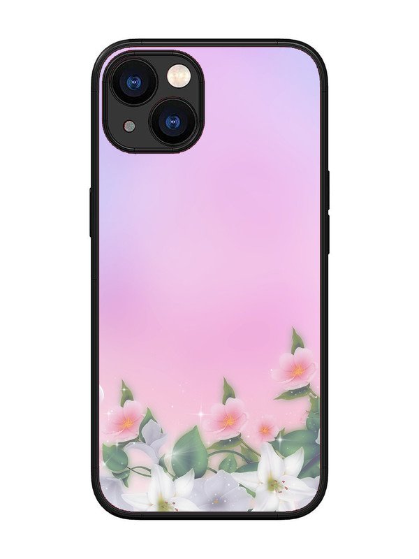 iPhone 13 Pink Floral Elegance