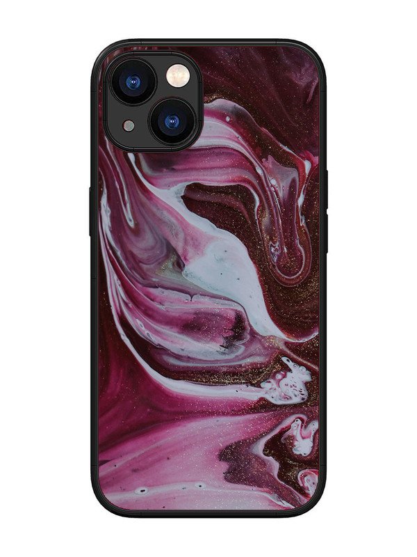 iPhone 13 Pink And Golden Marble