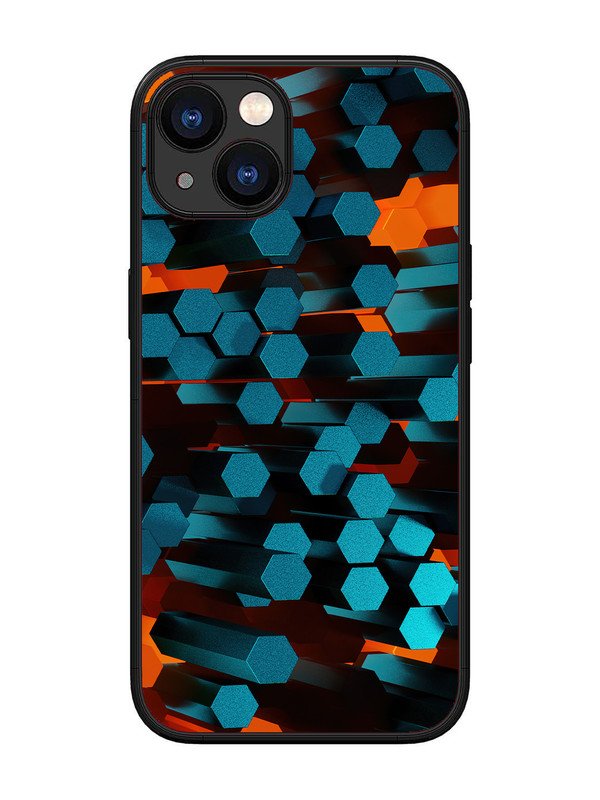 iPhone 13 Hexagon 3D Abstract