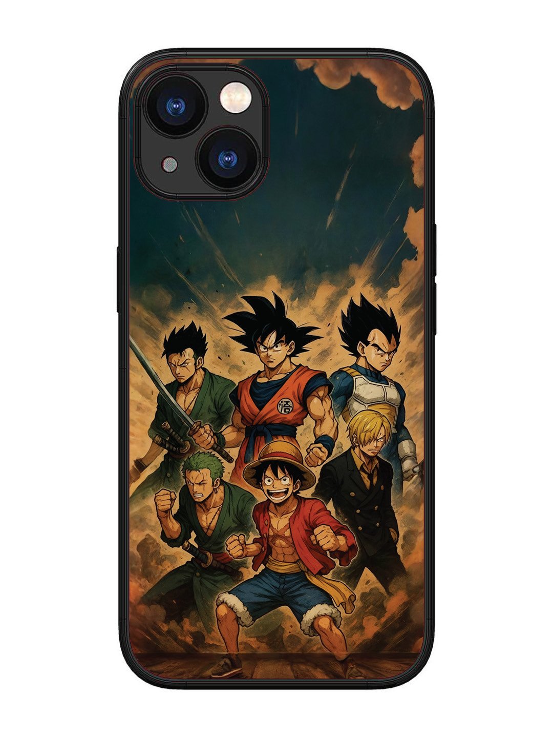 iPhone 13 OnePiece n Dragon Ball Z in one team