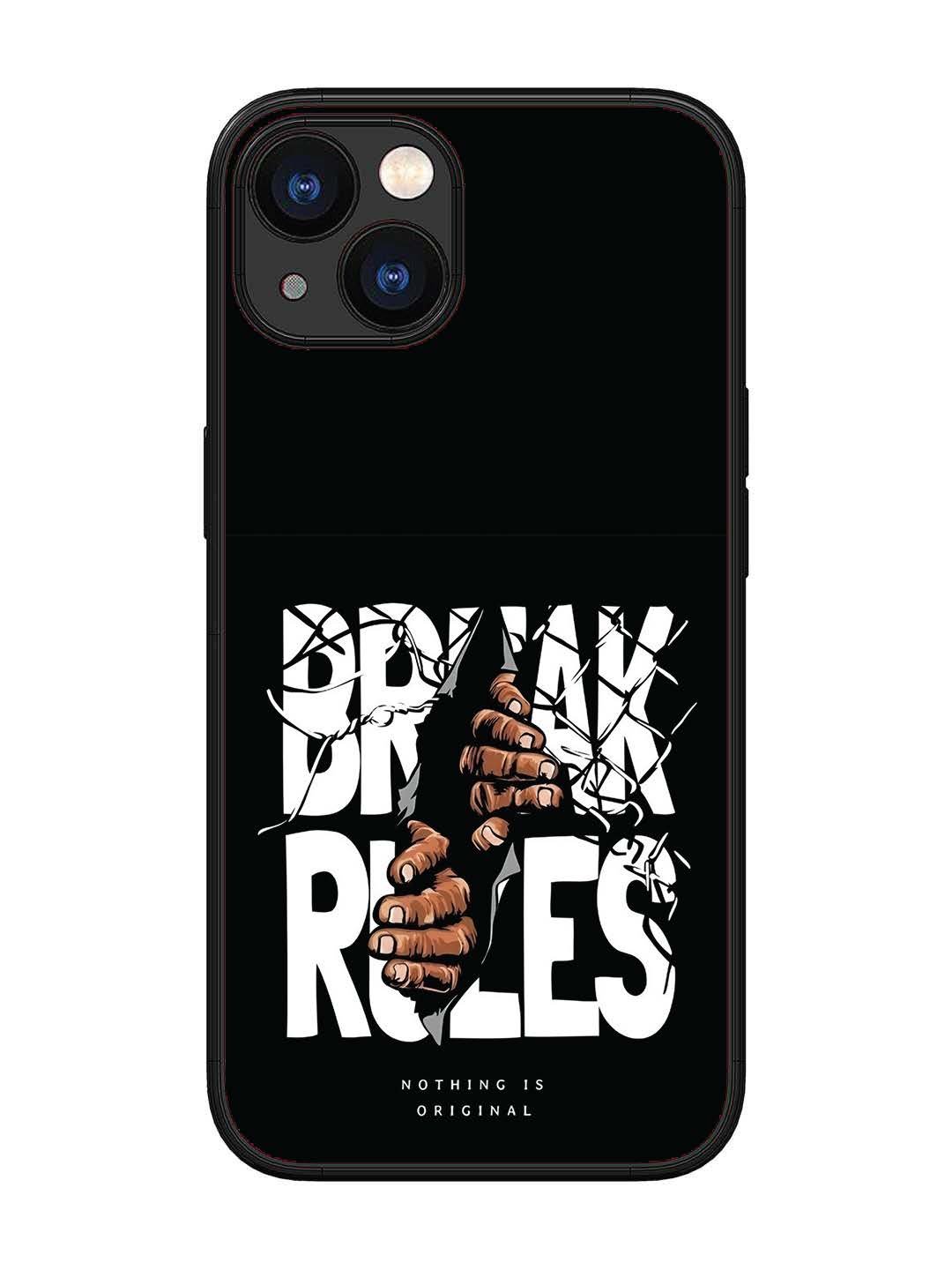 iPhone 13 Break Rules Gritty Typography Art