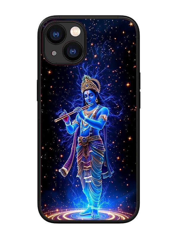 iPhone 13 | 2D Metal | Krishna with Flute | IP-13-455