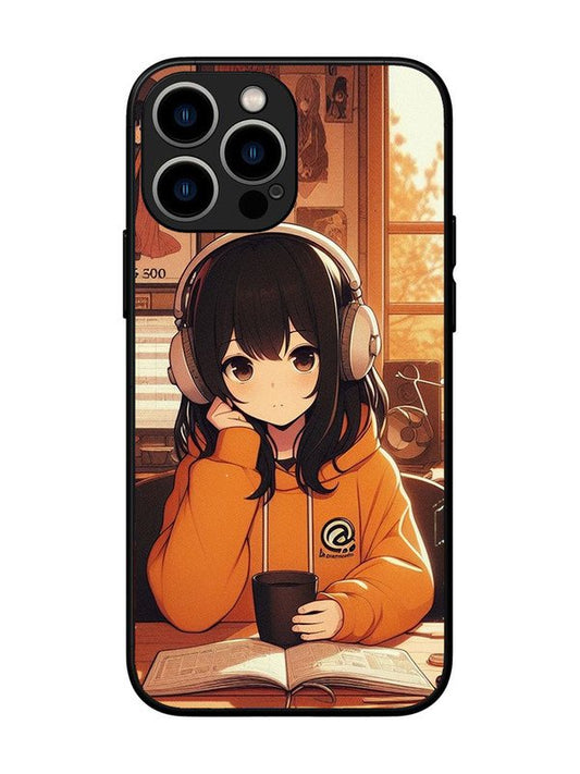 iPhone 13 Pro Max Cute Girl listening Music