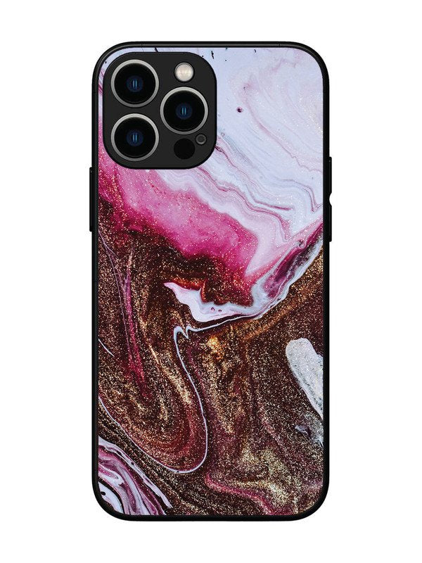 iPhone 13 Pro Max Elegant Rose & Gold Marble