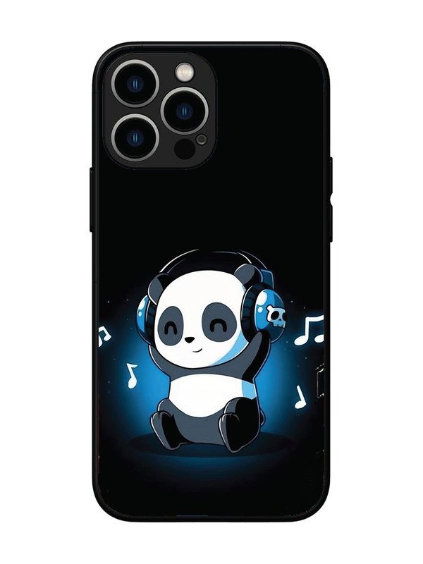 iPhone 13 Pro Max Panda Listening Music