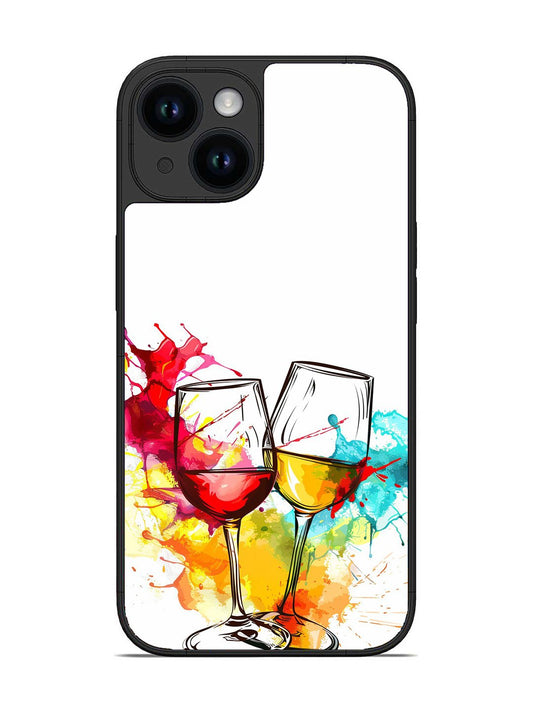 iPhone 14 Colorful wine glasses