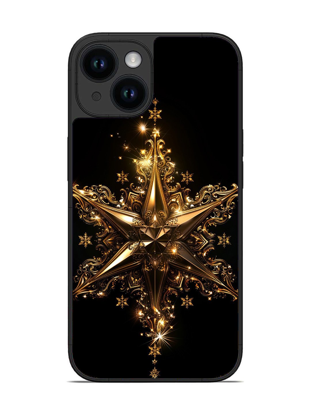 iPhone 14 Glinting Golden Star