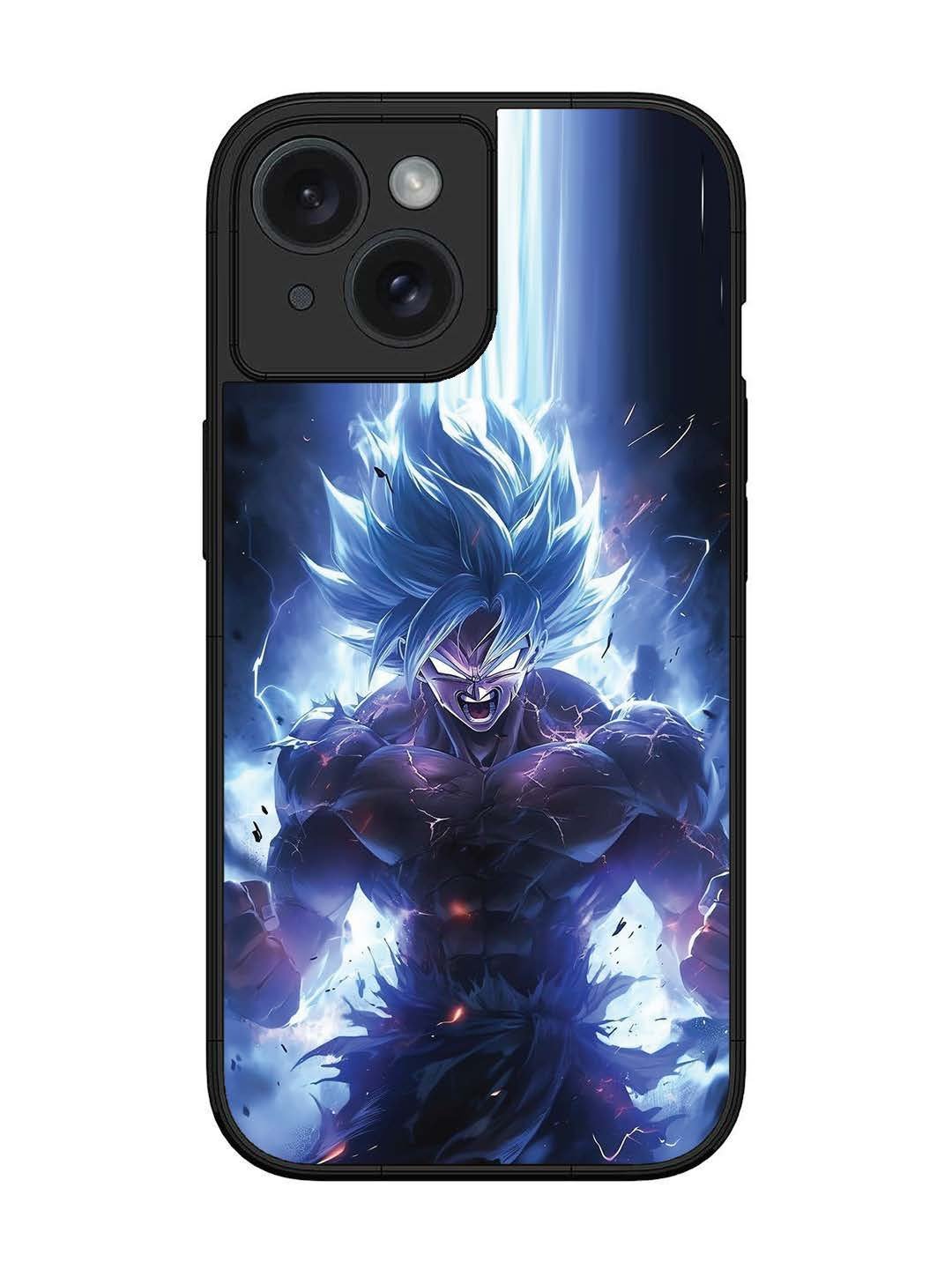 iPhone 15 Super Saiyan Blue and Angry