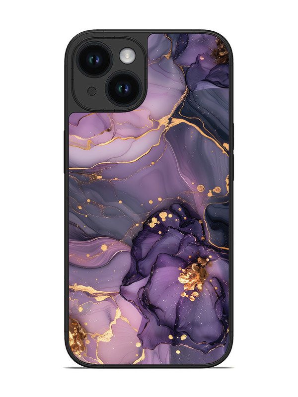 iPhone 14 Royal Orchid Theme Marble