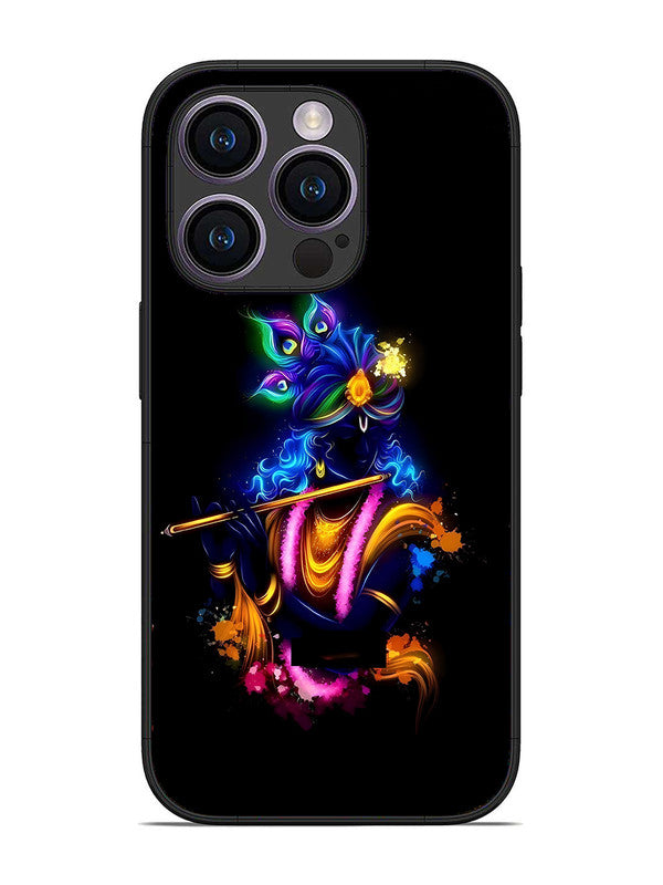 iPhone 14 Pro | 2D Metal | Krishna Playing Flute | IP-14P-460