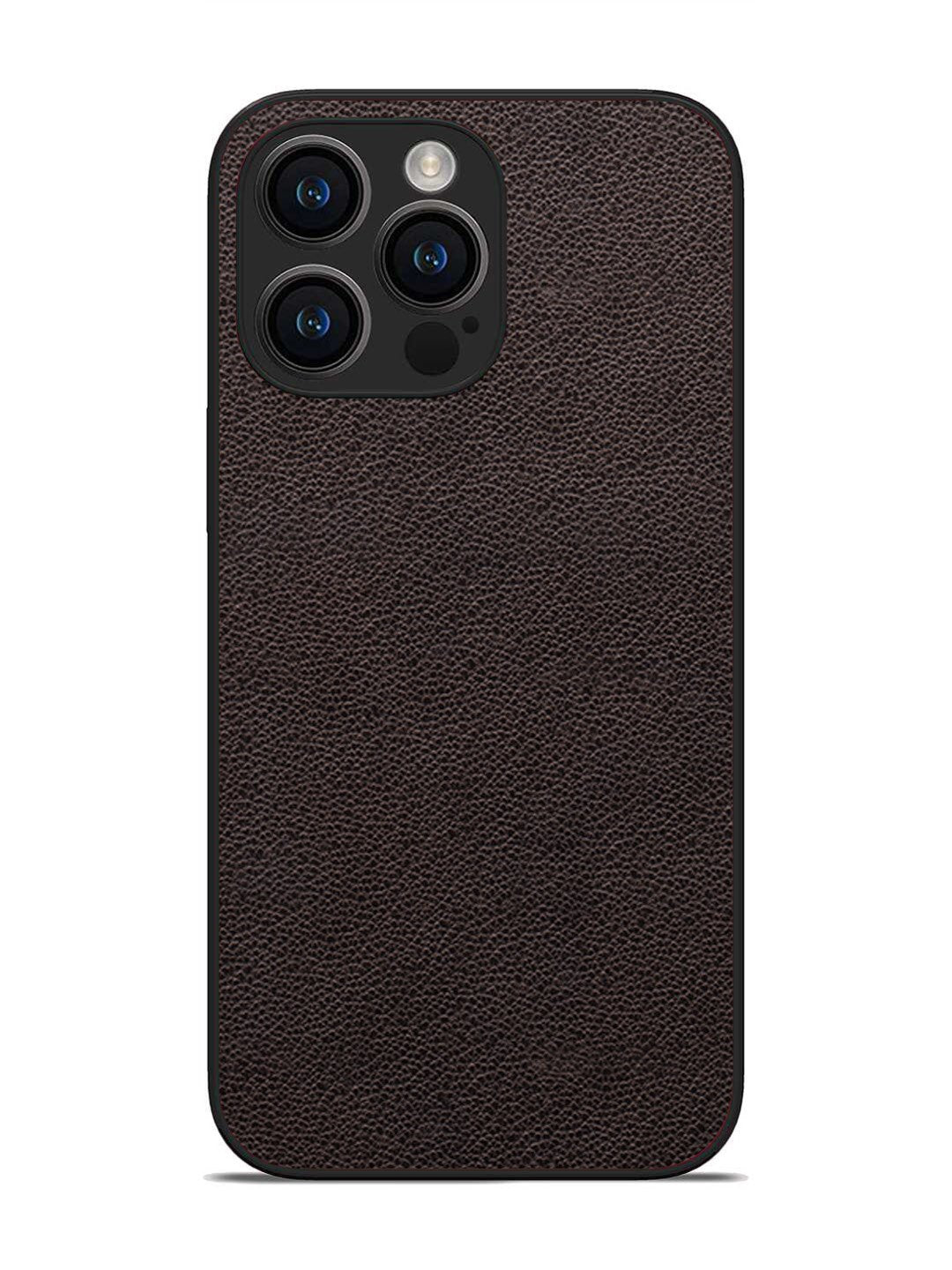iPhone 14 pro max Print of Brown Leather Pattern