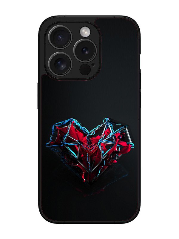 iPhone 15 pro heart-abstract