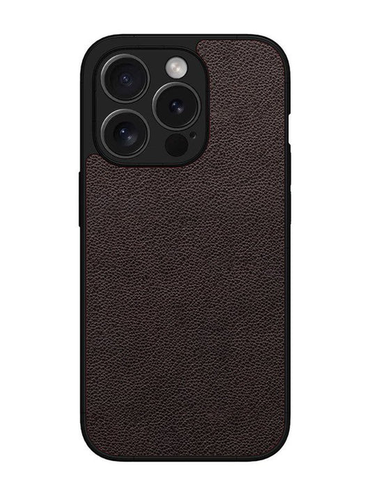 iPhone 15 Pro Max Print of Brown Leather Pattern