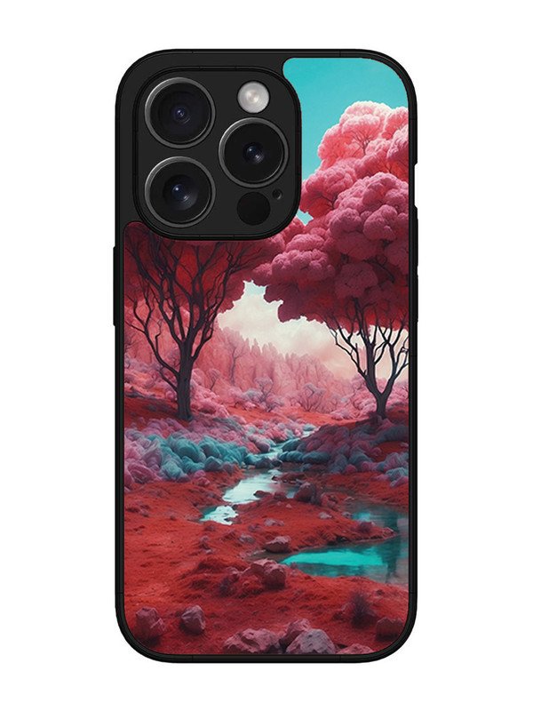 iPhone 15 Pro Pink Forest