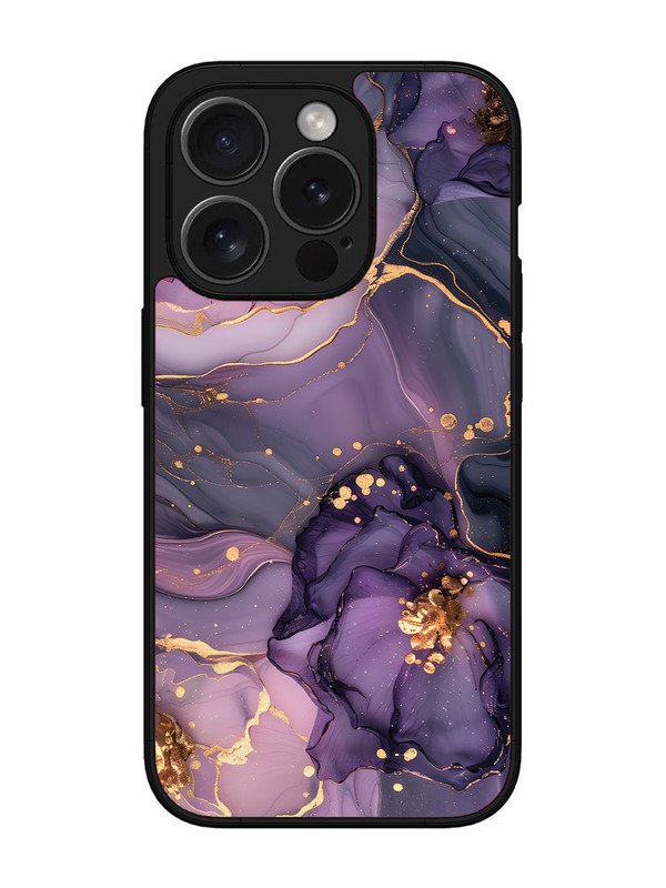 iPhone 15 pro Royal Orchid Theme Marble
