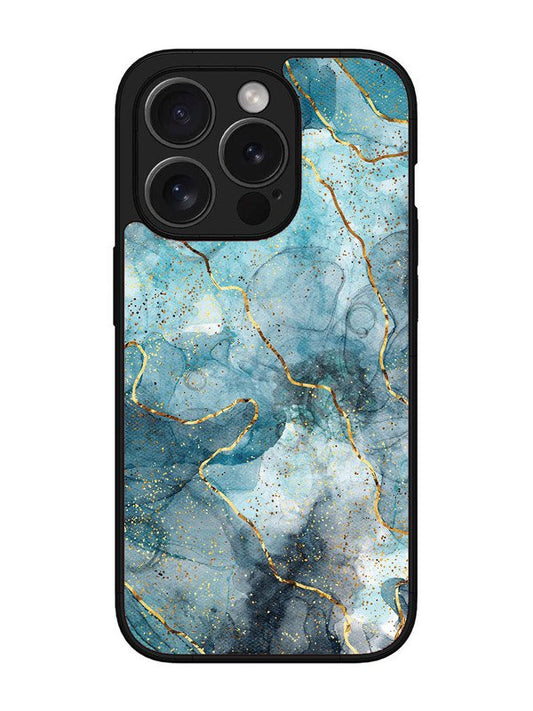 iPhone 15 Pro Oceanic Golden Strip Marble