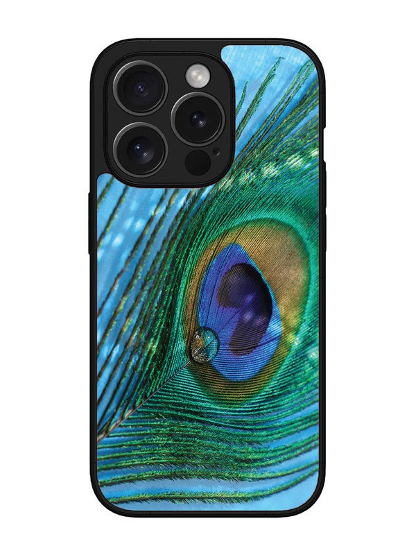 iPhone 15 pro A drop on Peacock Feather
