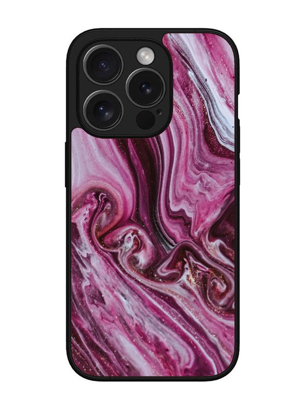 iPhone 15 Pro Pink Flood Marble