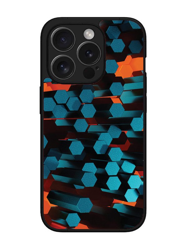 iPhone 15 pro Hexagon 3D Abstract