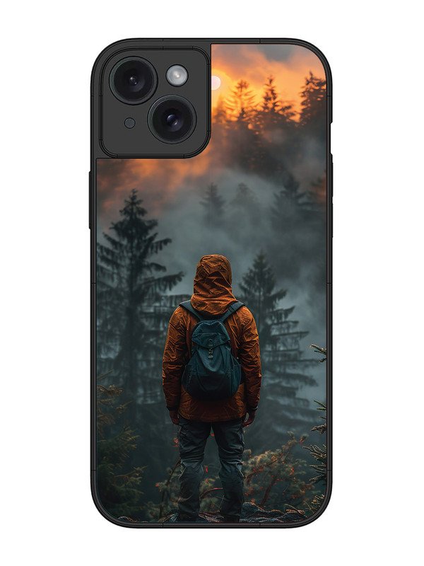 iPhone 15 Plus Alone in Forest