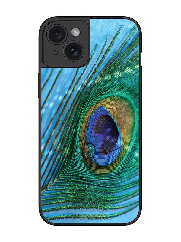 iPhone 15 Plus A drop on Peacock Feather