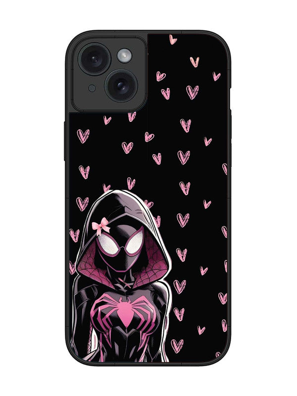 iPhone 15 Plus Spidergirl with hearts